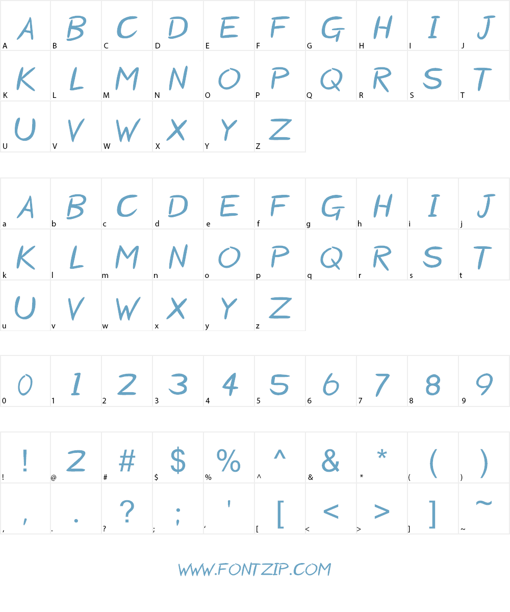 Starzy Darzy Font Character